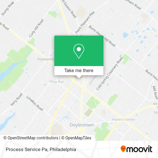 Process Service Pa map