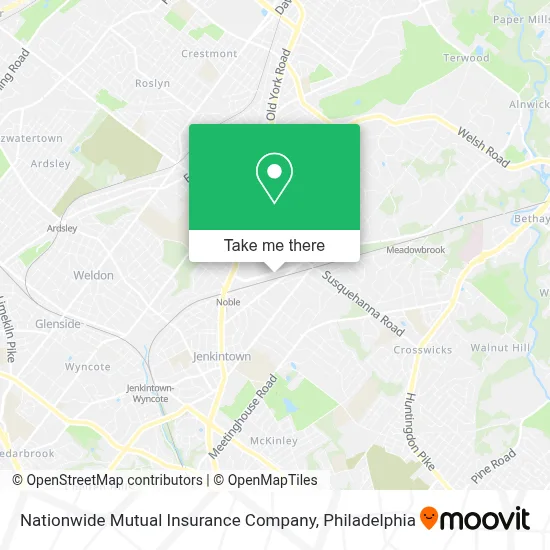 Nationwide Mutual Insurance Company map