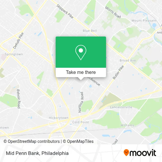 Mid Penn Bank map
