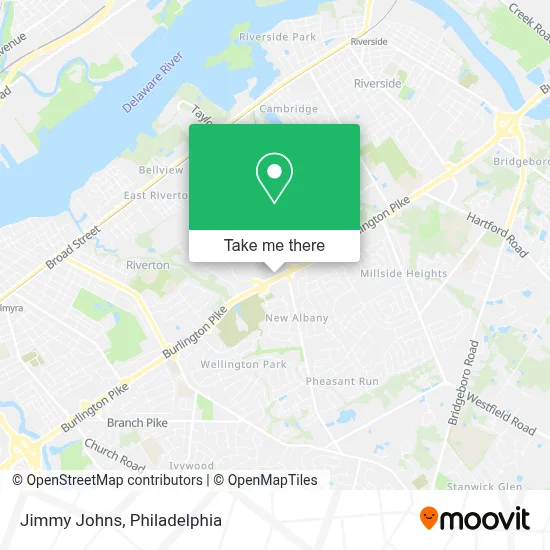 Jimmy Johns map