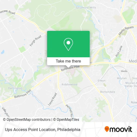 Ups Access Point Location map