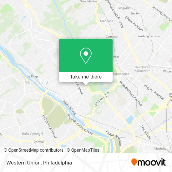 Western Union map