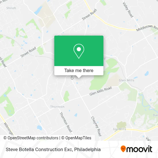 Steve Botella Construction Exc map