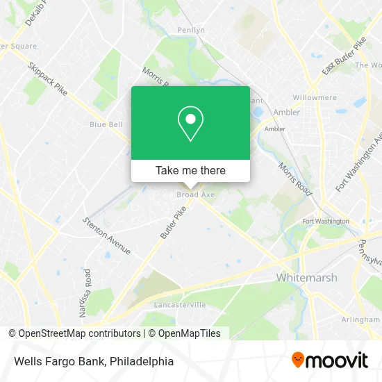 Wells Fargo Bank map