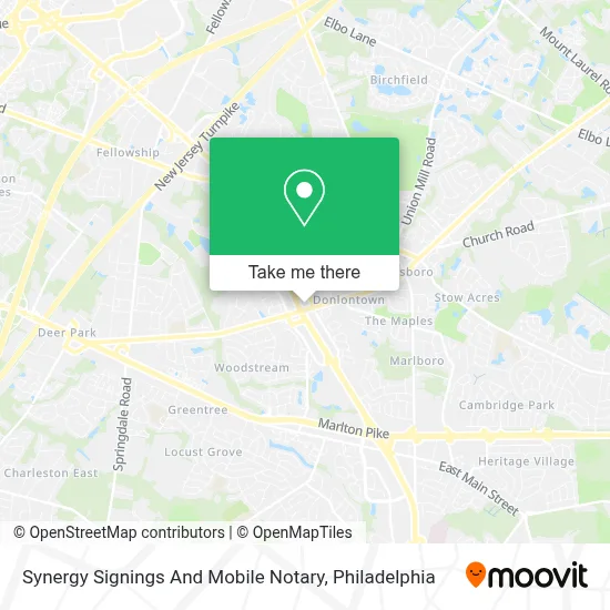 Synergy Signings And Mobile Notary map