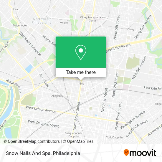Snow Nails And Spa map