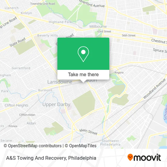 A&S Towing And Recovery map