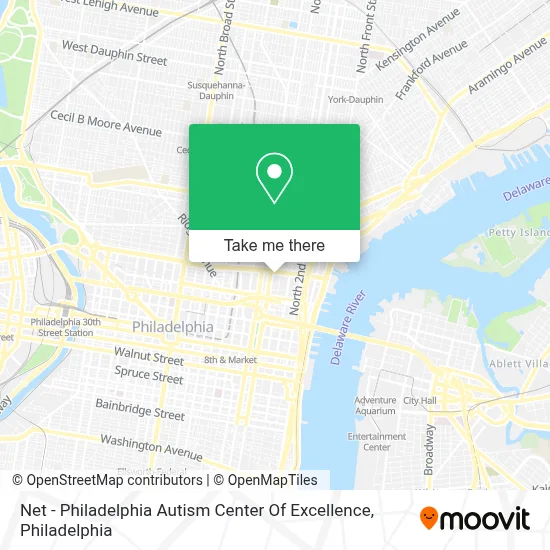Net - Philadelphia Autism Center Of Excellence map