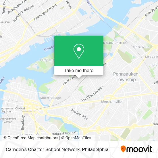 Camden's Charter School Network map