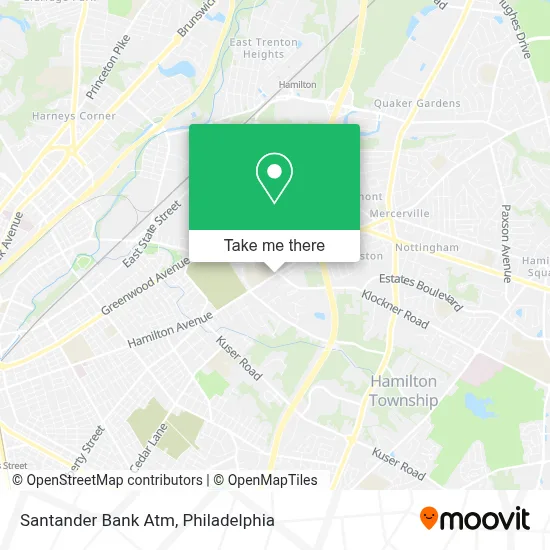 Santander Bank Atm map