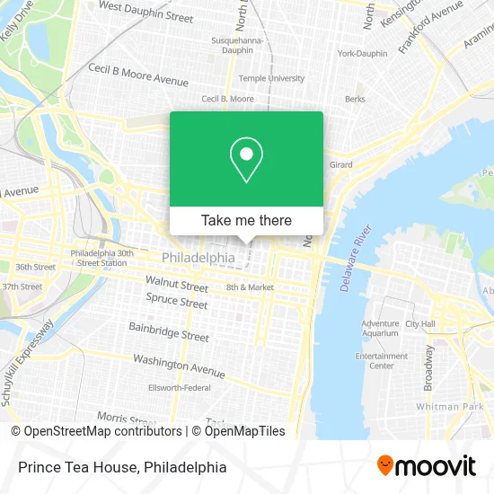 Prince Tea House map