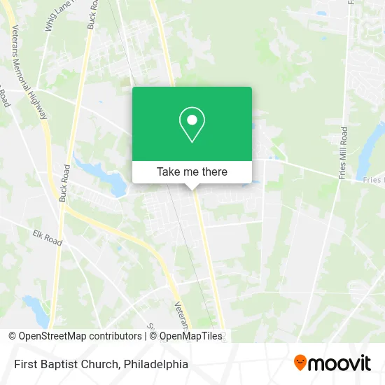 First Baptist Church map