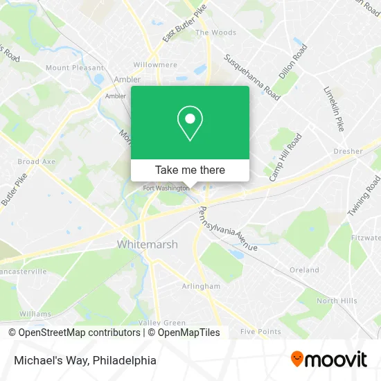 Michael's Way map