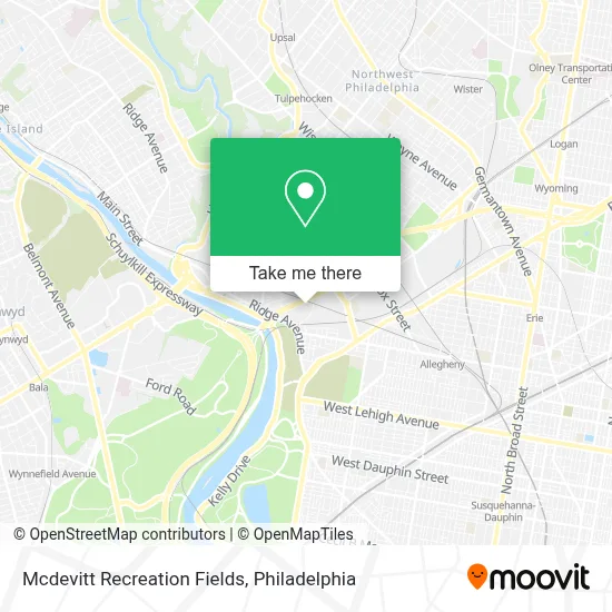 Mcdevitt Recreation Fields map