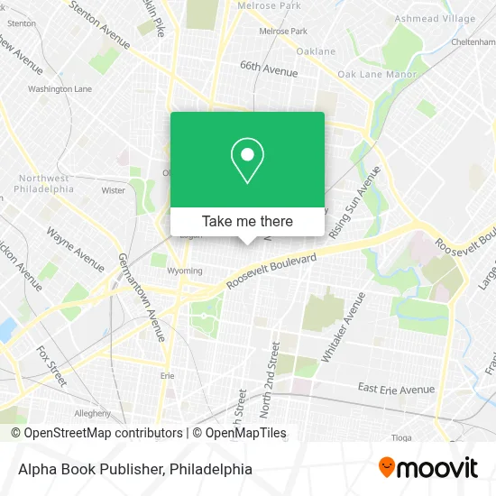 Alpha Book Publisher map