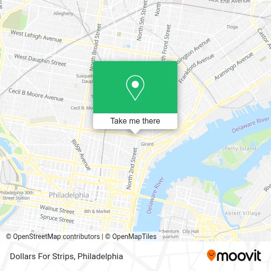 Dollars For Strips map
