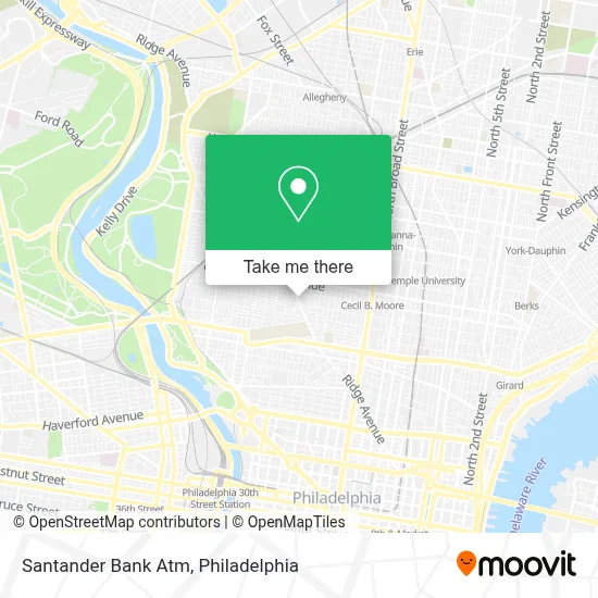 Santander Bank Atm map
