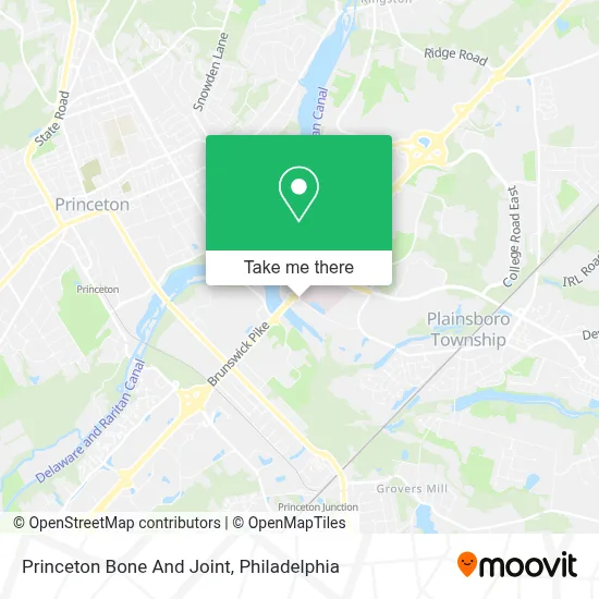 Princeton Bone And Joint map