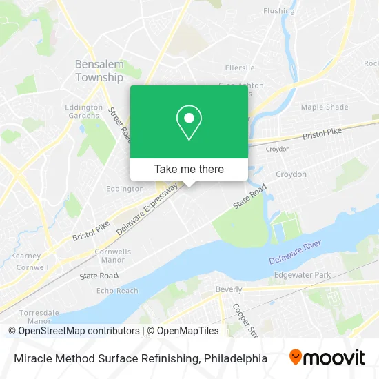 Miracle Method Surface Refinishing map