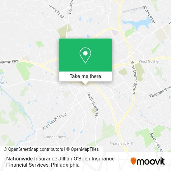 Nationwide Insurance Jillian O'Brien Insurance Financial Services map