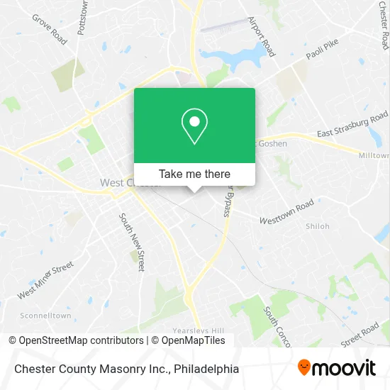 Chester County Masonry Inc. map