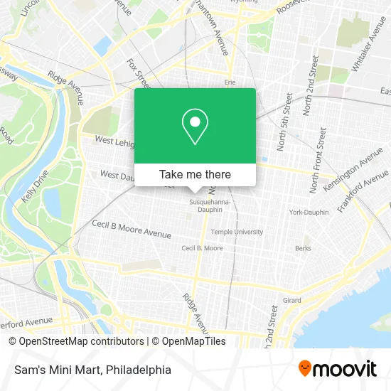 Sam's Mini Mart map