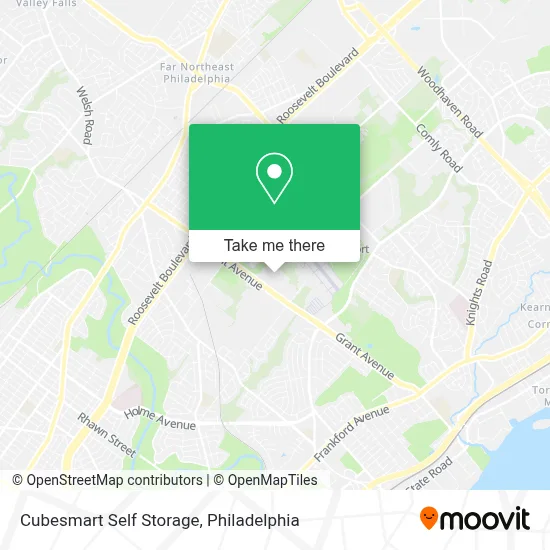 Cubesmart Self Storage map