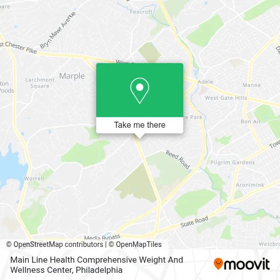 Main Line Health Comprehensive Weight And Wellness Center map
