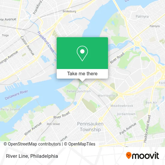 River Line map