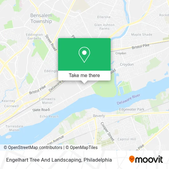 Engelhart Tree And Landscaping map