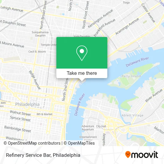 Refinery Service Bar map
