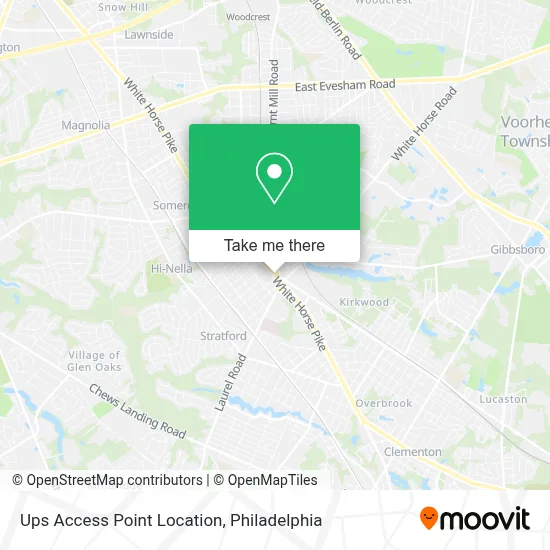 Ups Access Point Location map