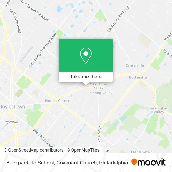Backpack To School, Covenant Church map