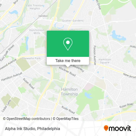 Alpha Ink Studio map