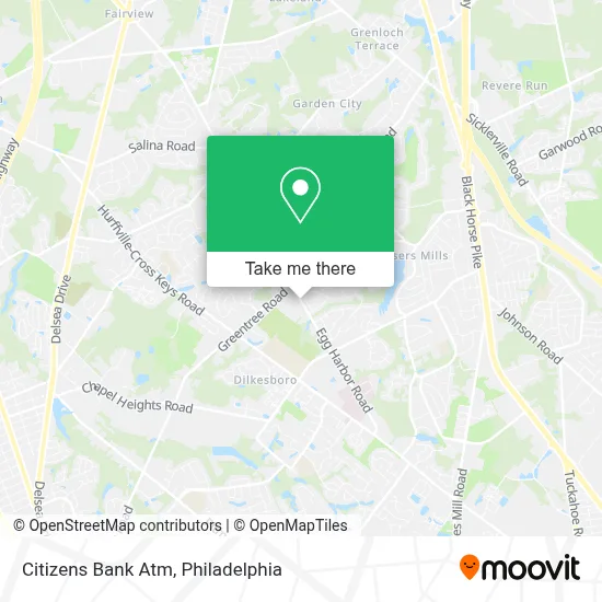 Citizens Bank Atm map