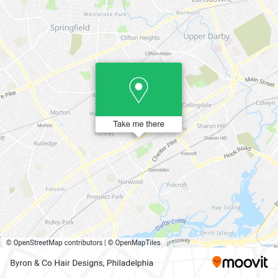Byron & Co Hair Designs map