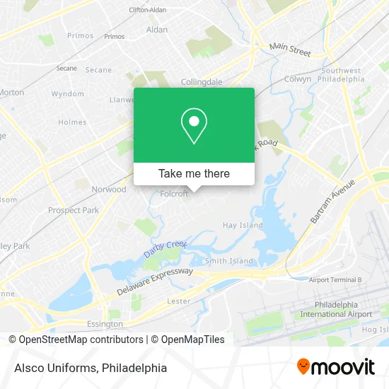 Alsco Uniforms map