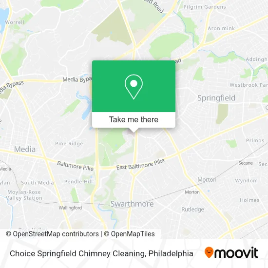 Choice Springfield Chimney Cleaning map