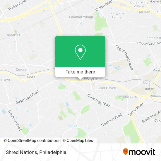 Shred Nations map
