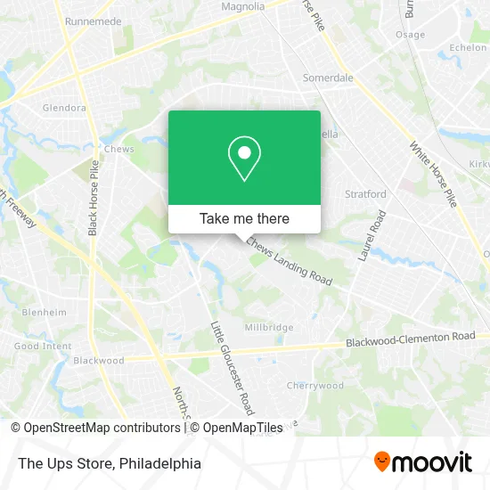 The Ups Store map
