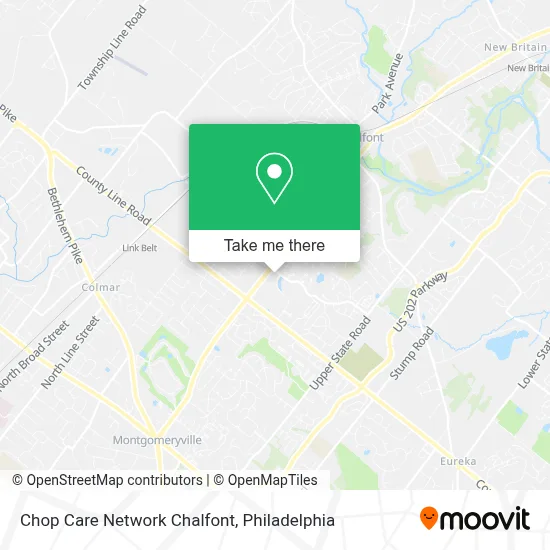 Chop Care Network Chalfont map