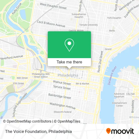 The Voice Foundation map