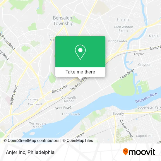 Anjer Inc map
