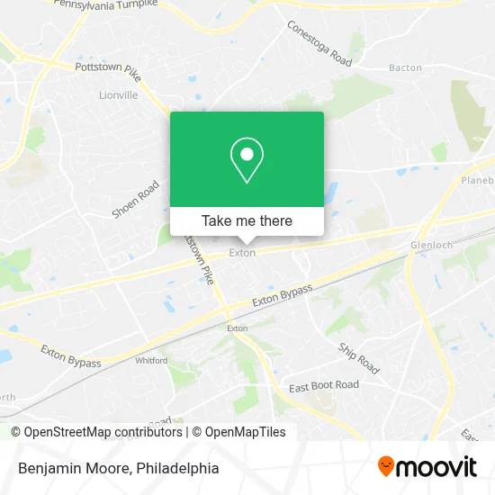Benjamin Moore map