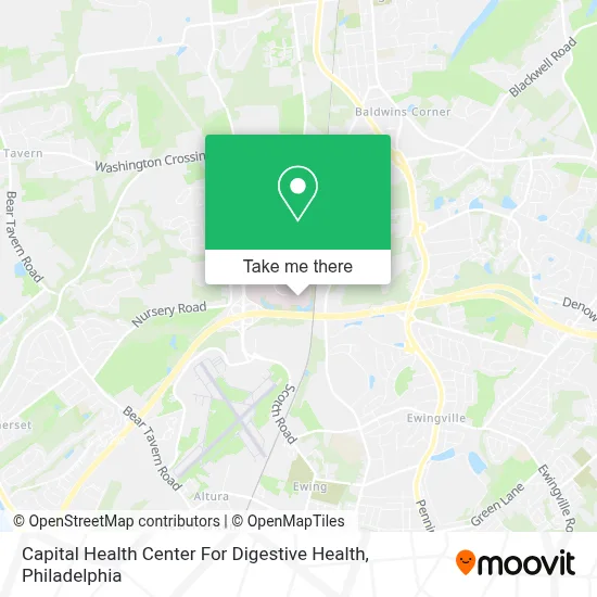 Capital Health Center For Digestive Health map