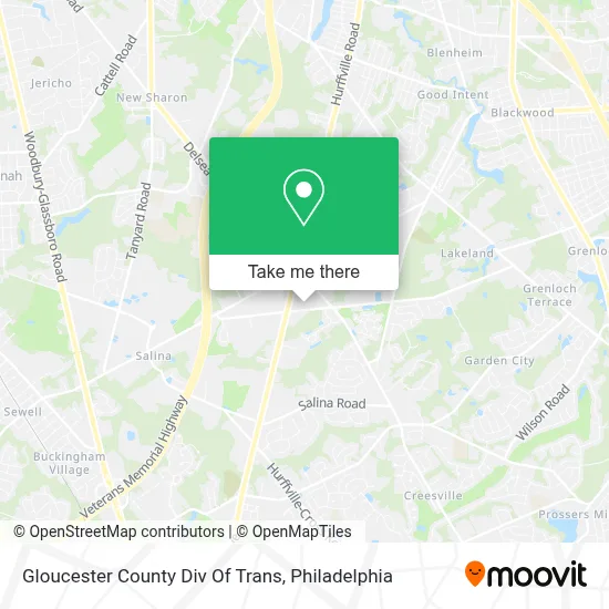 Gloucester County Div Of Trans map