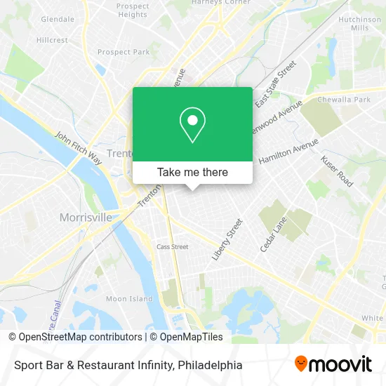 Sport Bar & Restaurant Infinity map