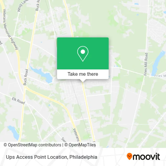 Ups Access Point Location map
