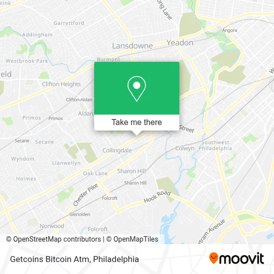 Getcoins Bitcoin Atm map