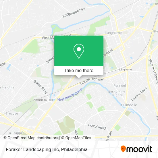 Foraker Landscaping Inc map